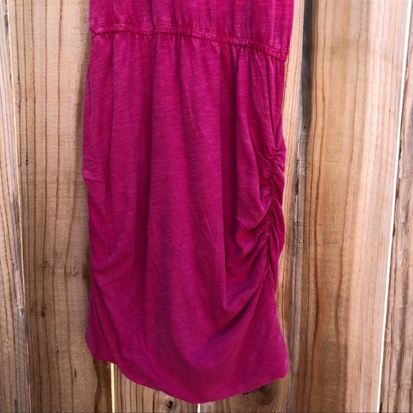Anthropologie Saturday Sunday Tracey Ruched Pink Mini Dress Women’s Size Small - Picture 7 of 10